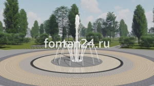 Уличный фонтан "Пиано средний" ø=3 м Уличный фонтан "Пиано средний" ø=3 м