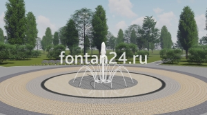 Уличный фонтан "Пиано средний" ø=3 м Уличный фонтан "Пиано средний" ø=3 м