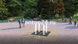 Уличный фонтан "Кубик-Рубик малый" 2x2 м Уличный фонтан "Кубик-Рубик малый" 2x2 м