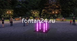 Уличный фонтан "Кубик-Рубик малый" 2x2 м Уличный фонтан "Кубик-Рубик малый" 2x2 м