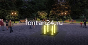 Уличный фонтан "Кубик-Рубик малый" 2x2 м Уличный фонтан "Кубик-Рубик малый" 2x2 м